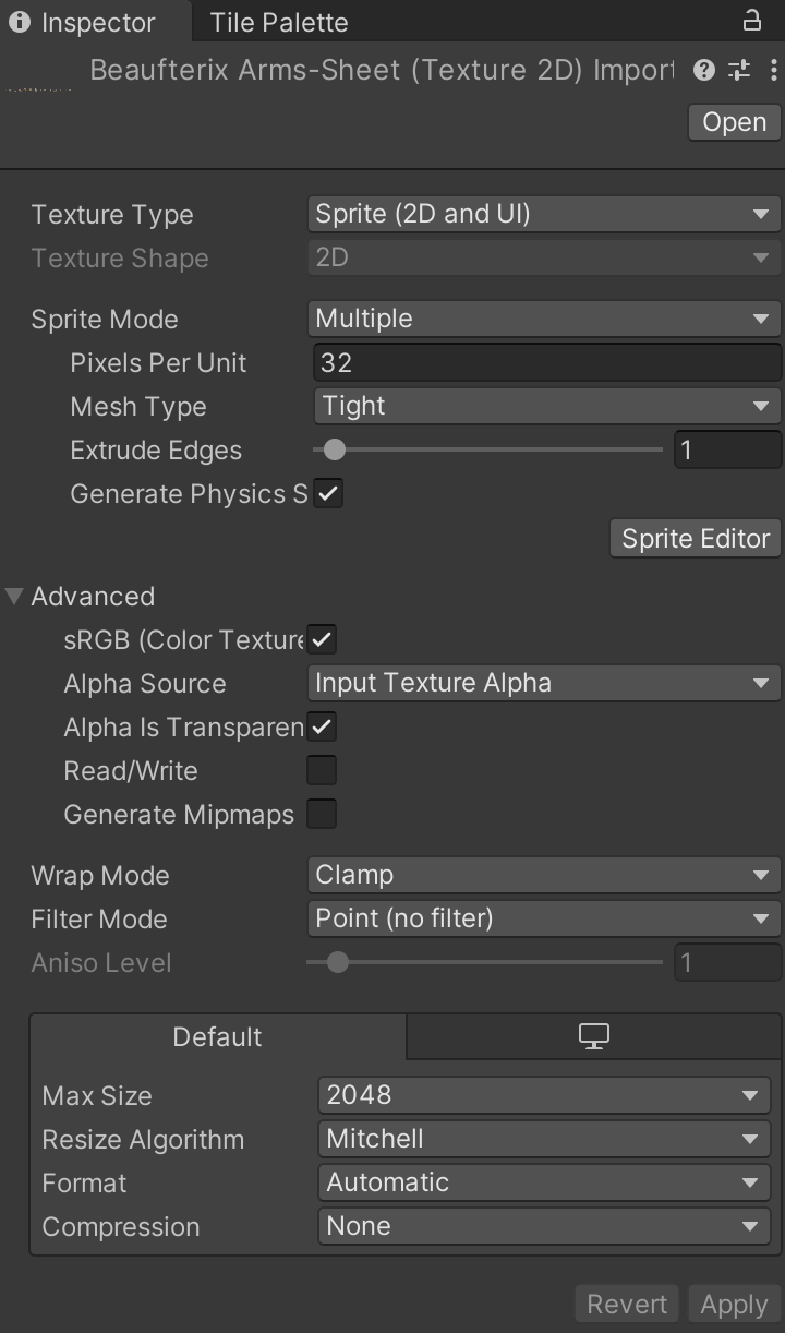 Player Inspector Screenshot